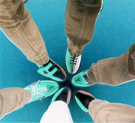 Au bowling, les chaussures swinguent.........
